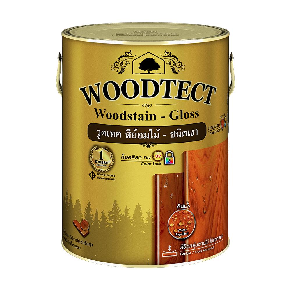 สีย้อมไม้ WOODSTAIN WG-104 สีไม้มะค่า เงา 1/4 แกลลอน