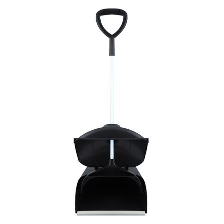 ที่โกยผงพลาสติกฝาปิด ด้ามยาว BE MAN 12 นิ้ว สีดำ_0