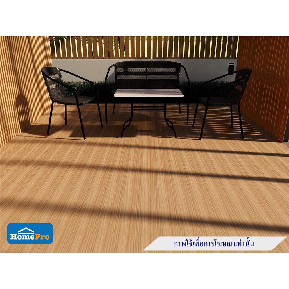 ไม้พื้นกลวง THAISUN SWB03 2.5x13.5x240 ซม. สีไม้สัก