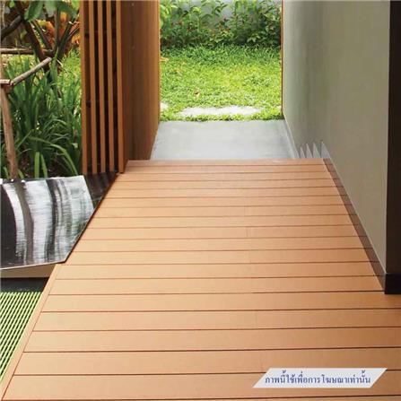 ไม้พื้นกลวง THAISUN SWB03 2.5x13.5x240 ซม. สีไม้สัก_2