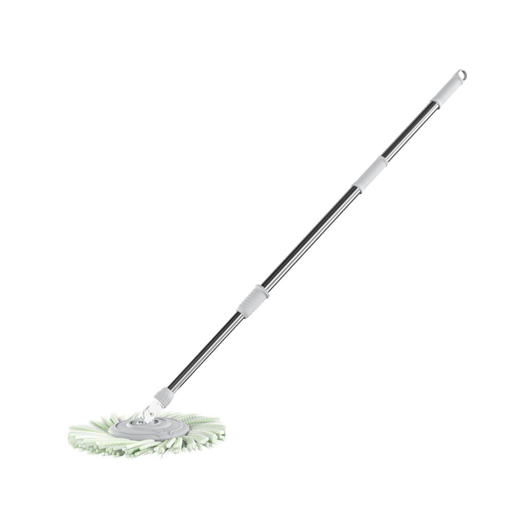 ชุดด้ามไม้ม็อบไมโครไฟเบอร์ทรงกลม POWER GREEN MS 1002 12 นิ้ว สีเทา