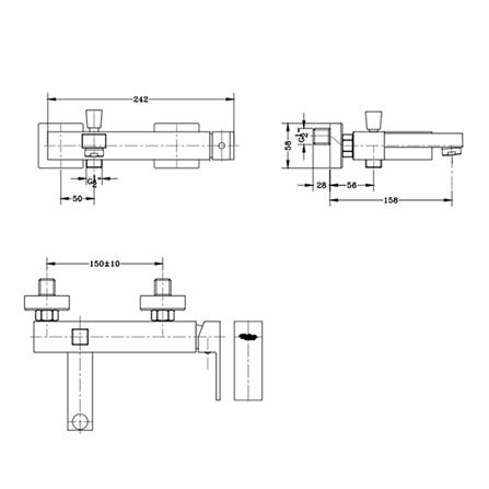 ก๊อกผสมอ่างอาบ KARAT FAUCET KF-25-720-50_3