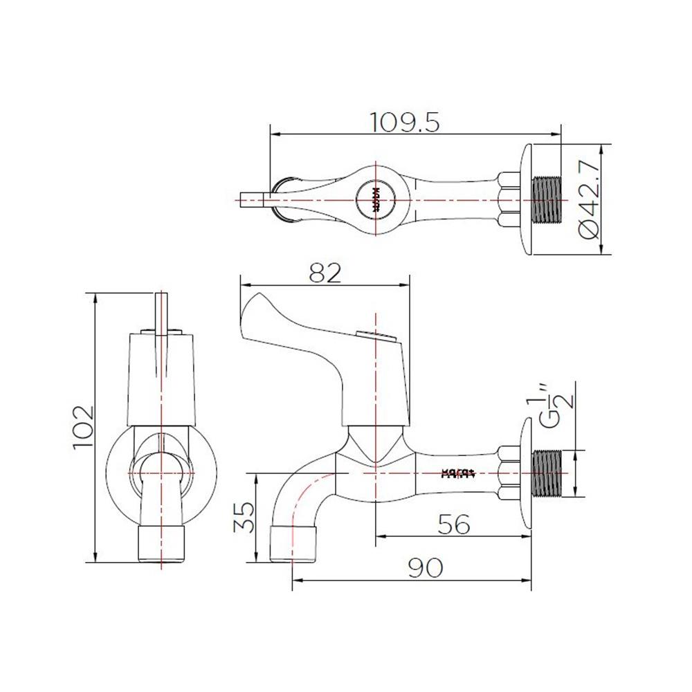 ก๊อกล้างพื้น 1 ทาง KARAT FAUCET EC-03-401-50