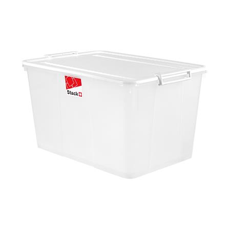 กล่องเก็บของ มีล้อ ฝาล็อค STACKO 2556 66 ลิตร สีขาว