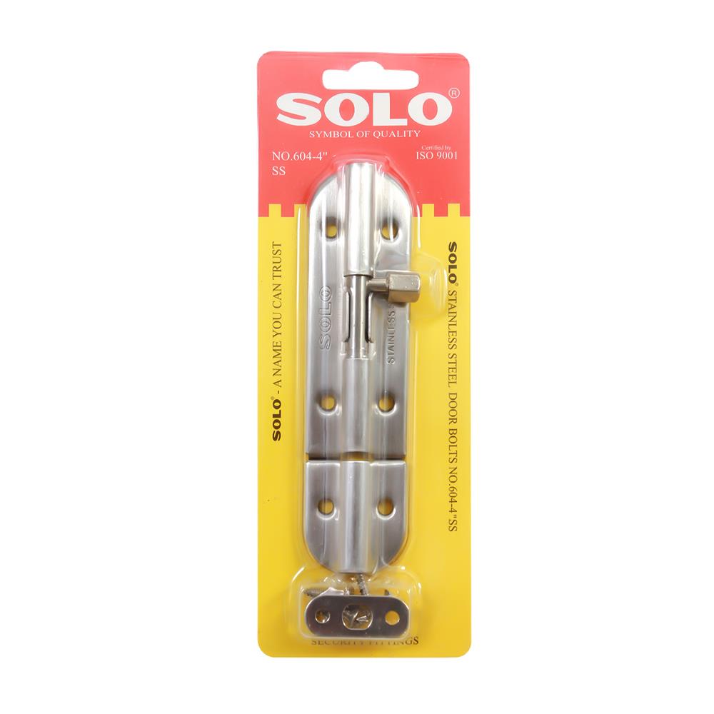 กลอนทั่วไป SOLO 604-4 4 นิ้ว สีสเตนเลส