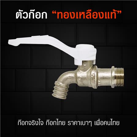 ก๊อกบอลจริงใจ ANA 1/2 นิ้ว สีขาว_5