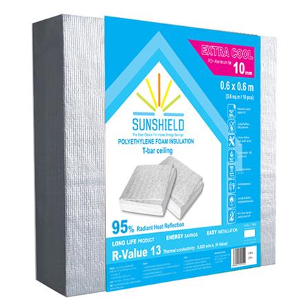 ฉนวนกันความร้อน PE SUNSHIELD หนา 10 มม. 60x60 ซม.