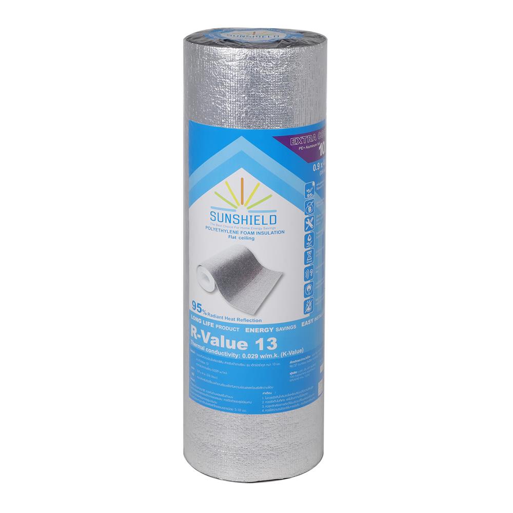 ฉนวนกันความร้อน PE SUNSHIELD หนา 10 มม. 0.9X4 ม.