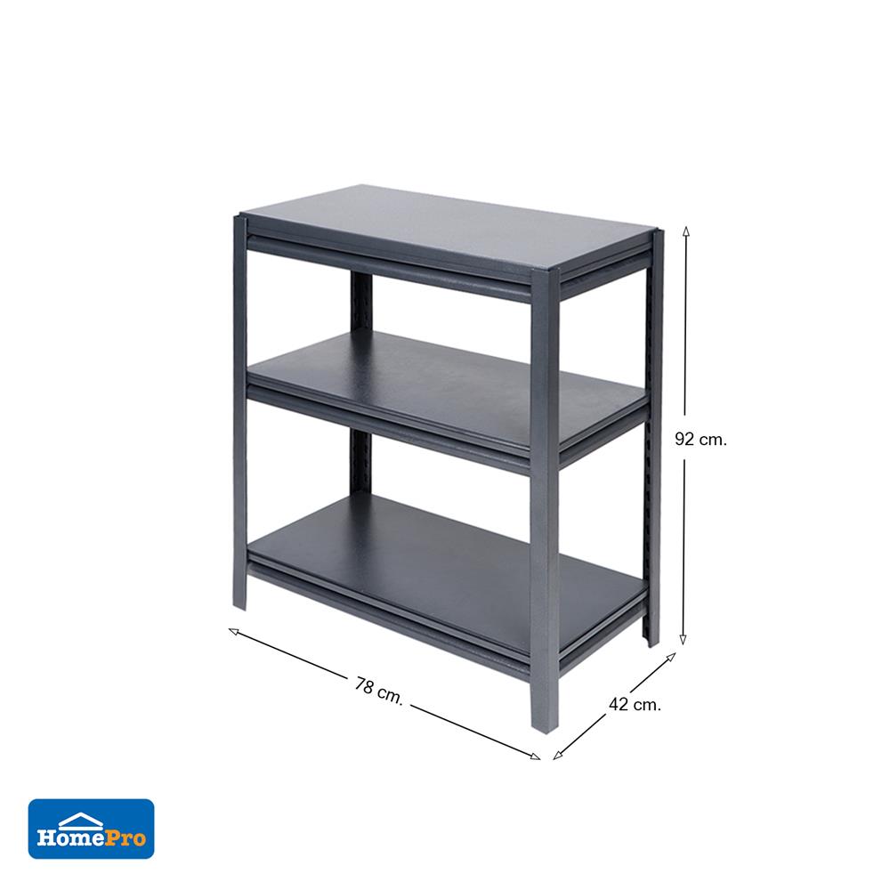 ชั้นวางของ 3 ชั้น FURDINI ZIR สีดำ