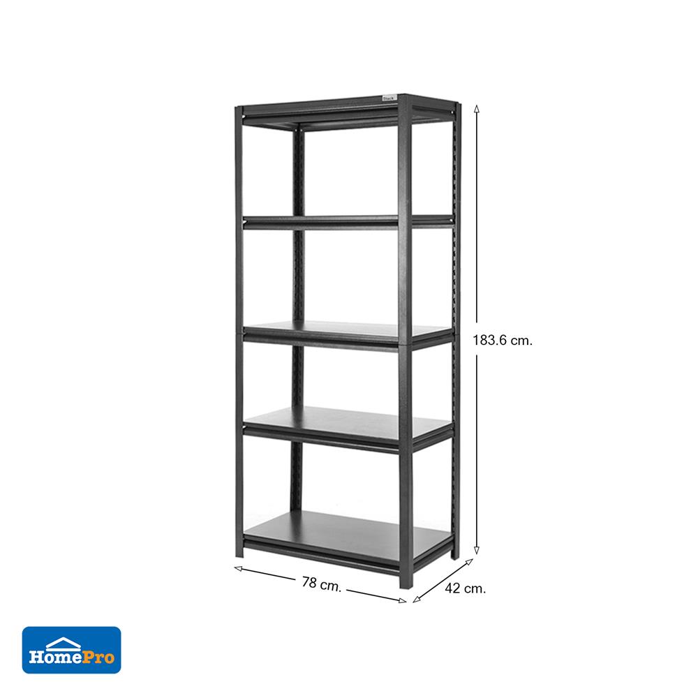 ชั้นวางของ 5 ชั้น FURDINI ZIR สีดำ