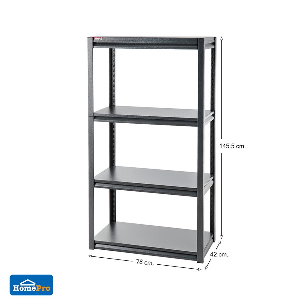 ชั้นวางของ 4 ชั้น FURDINI ZIR สีดำ