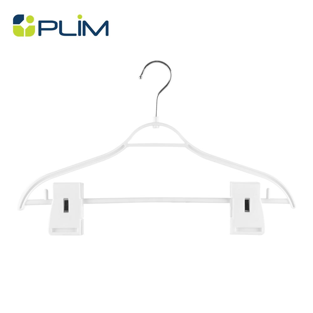 ไม้แขวนเสื้อมีหนีบ H-051AA SL ขาว PLIM