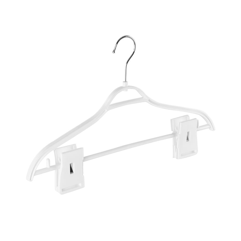 ไม้แขวนเสื้อมีหนีบ H-051AA SL ขาว PLIM