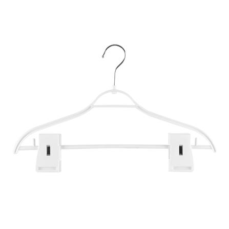 ไม้แขวนเสื้อมีหนีบ H-051AA SL ขาว PLIM_0