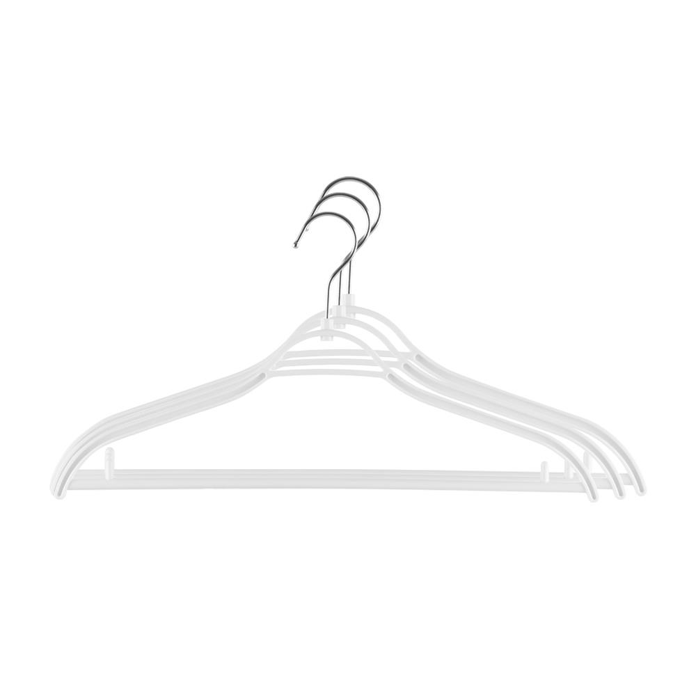 ไม้แขวนเสื้อ H-051 SL ขาว PLIM (1x3)