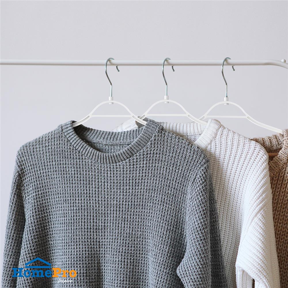 ไม้แขวนเสื้อ H-051 SL ขาว PLIM (1x3)