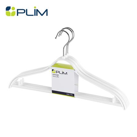 ไม้แขวนเสื้อ H-051 SL ขาว PLIM (1x3)_0