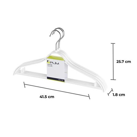 ไม้แขวนเสื้อ H-051 SL ขาว PLIM (1x3)_4