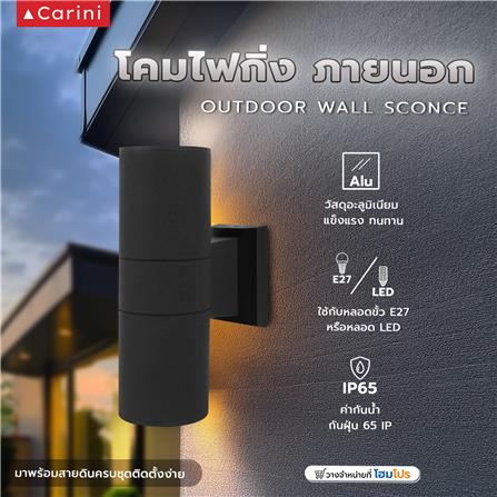 ไฟกิ่งภายนอก CARINI BO-G3101/2 สีดำ_5
