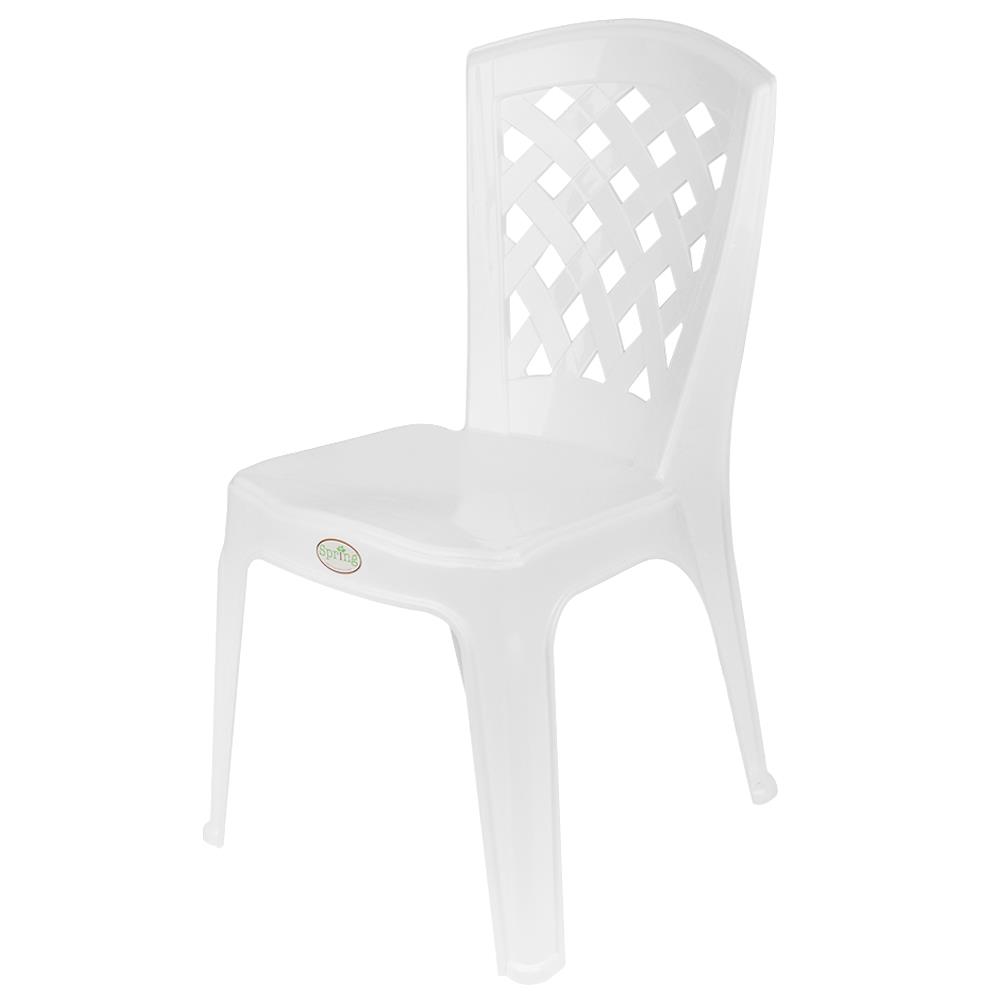เก้าอี้พลาสติก SPRING CC07 สีขาว