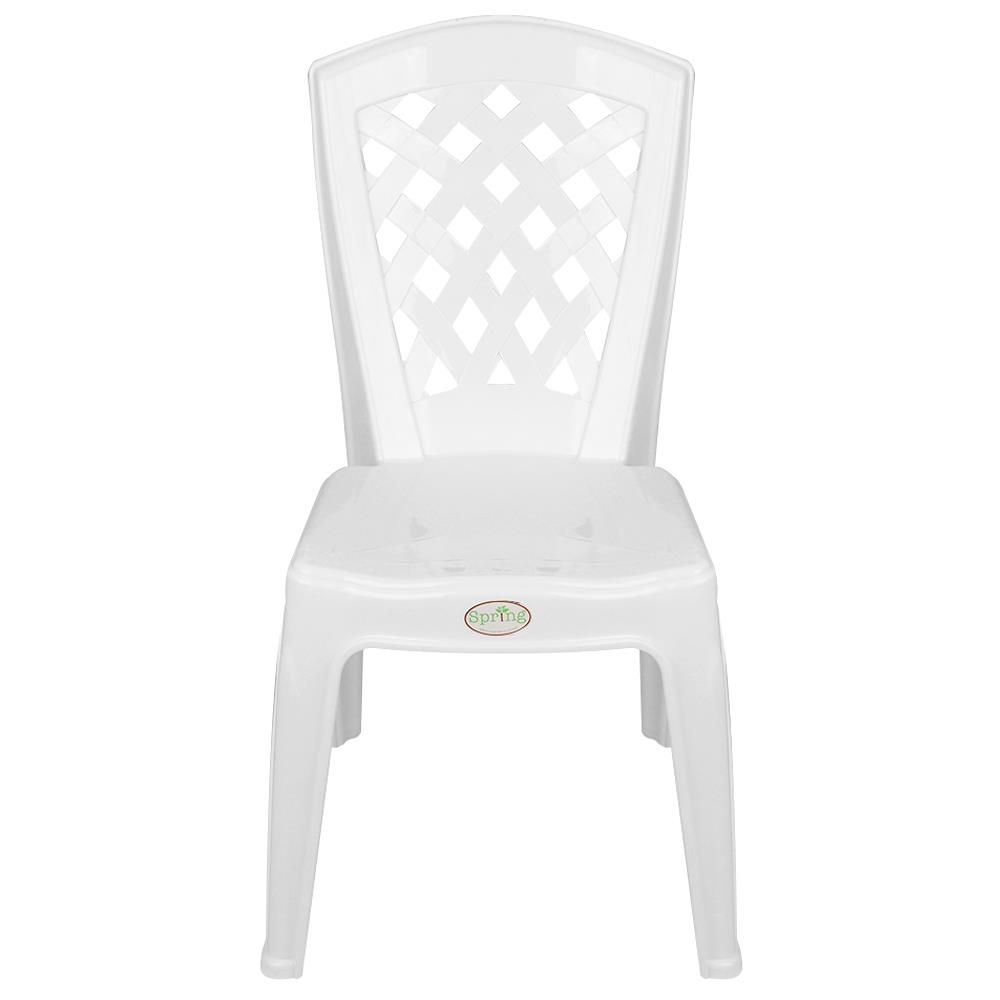 เก้าอี้พลาสติก SPRING CC07 สีขาว
