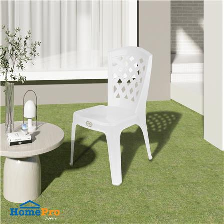 เก้าอี้พลาสติก SPRING CC07 สีขาว_4