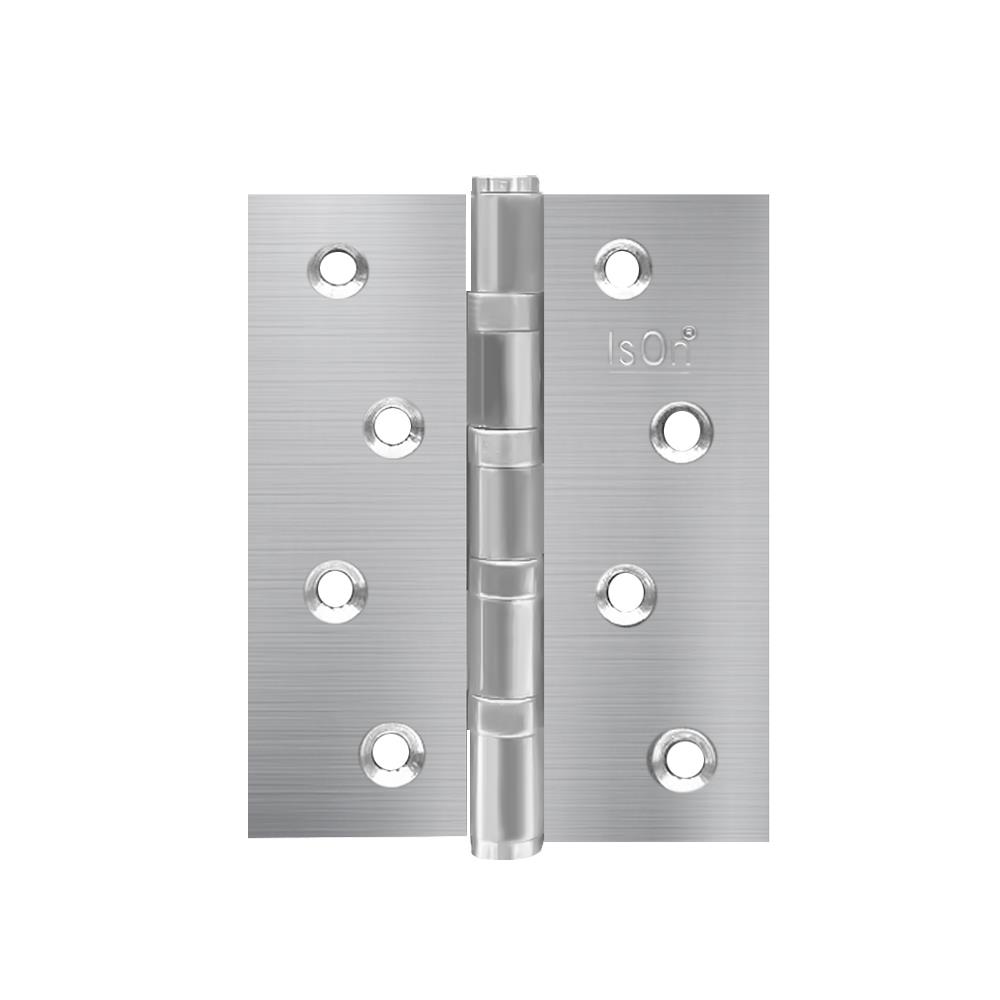 บานพับ 4x3 นิ้ว x 2 มม. ISON 9243204 สีสเตนเลส (แพ็ก 3 ชิ้น)