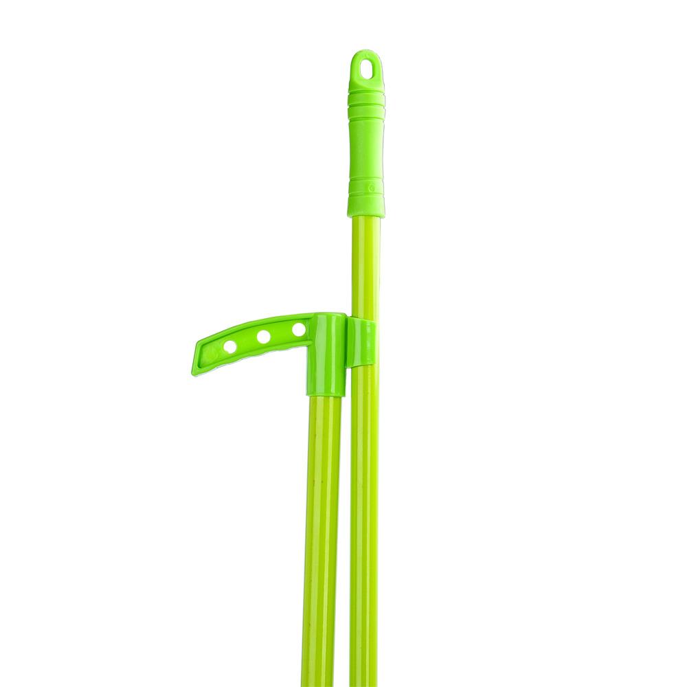 ชุดไม้กวาดพร้อมที่โกยผงขอบยาง ACCO YJ-1849 10 นิ้ว สีเขียว