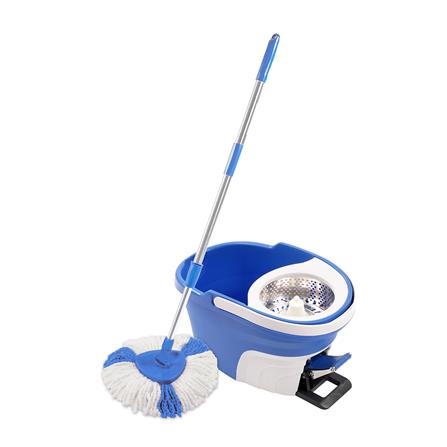 ชุดอุปกรณ์ถังปั่นพร้อมไม้ม็อบ SWASH SUPREME สีฟ้า