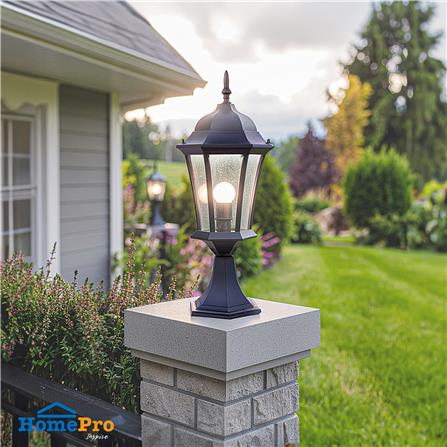 ไฟหัวเสา CARINI 120M/S สีดำ_3