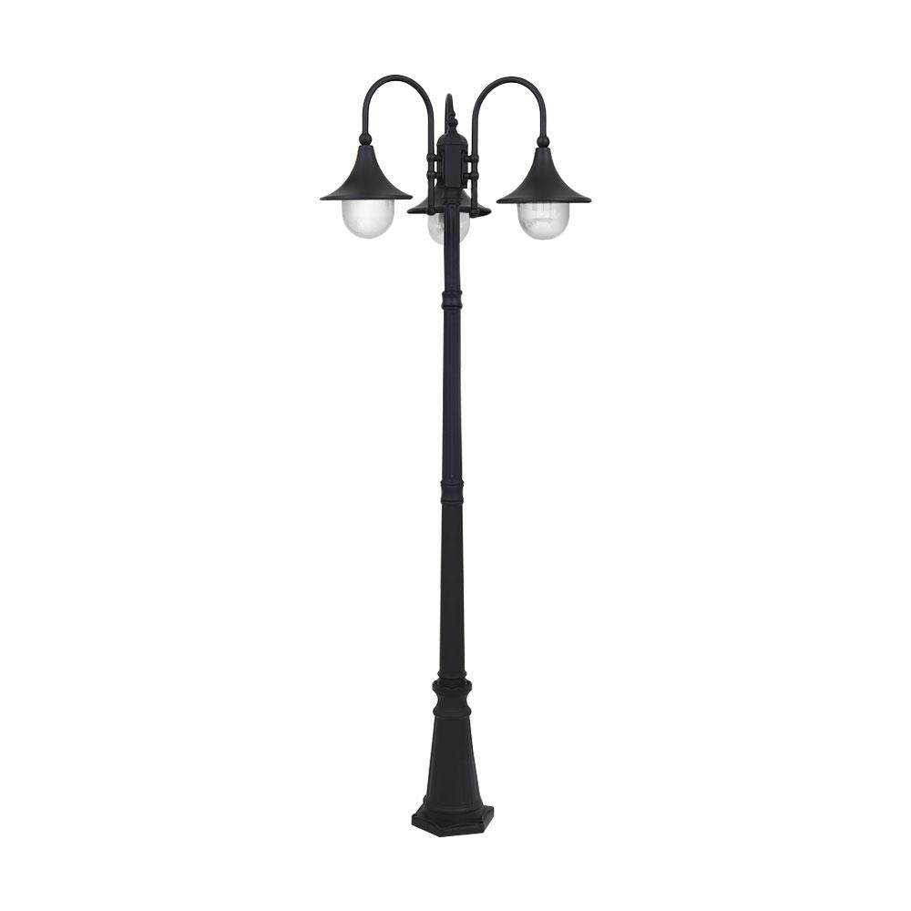 ไฟสนาม CARINI 430/3F สีดำ 3 หัว