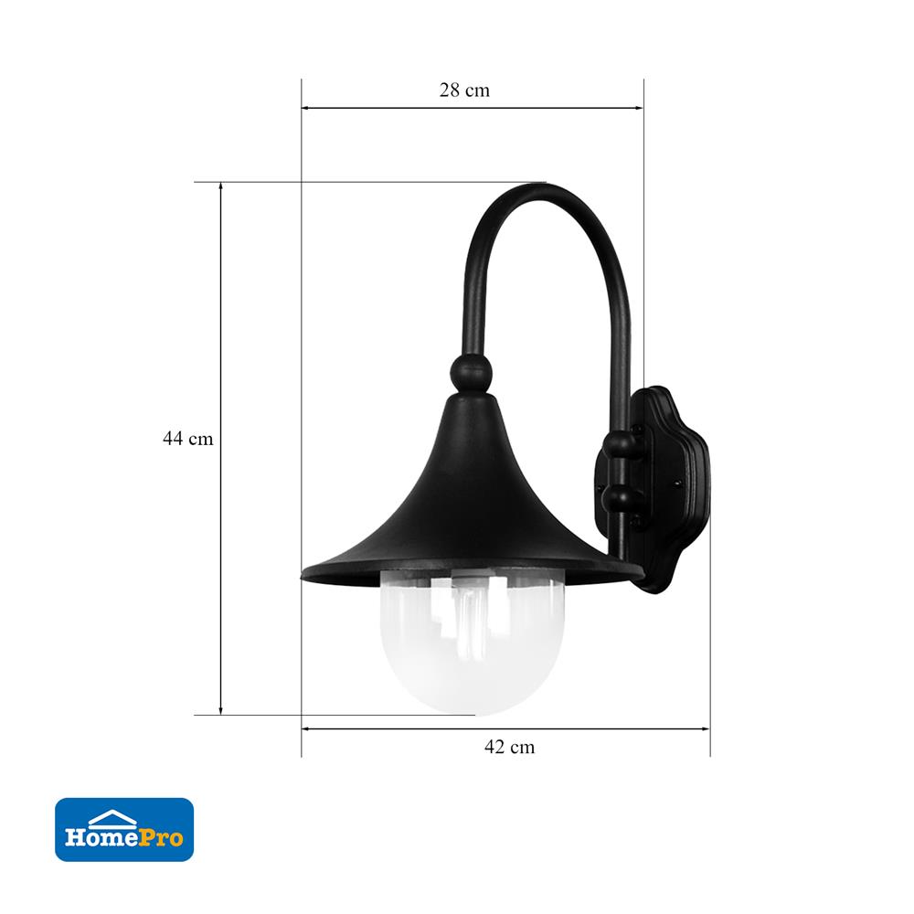 ไฟกิ่งภายนอก CARINI 430/W BK สีดำ