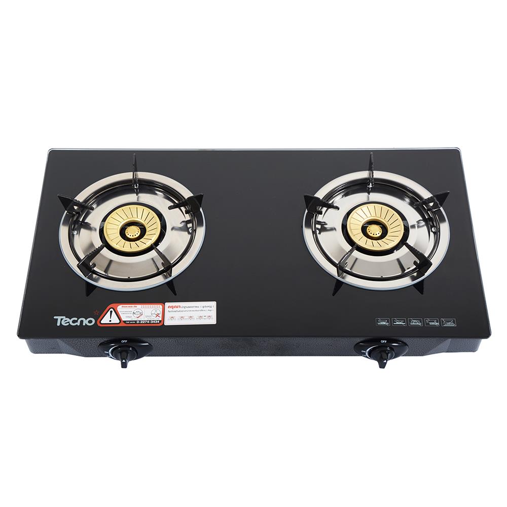 เตาแก๊สตั้งโต๊ะ 2 หัวแก๊ส TECNOSTAR G 2710 GB
