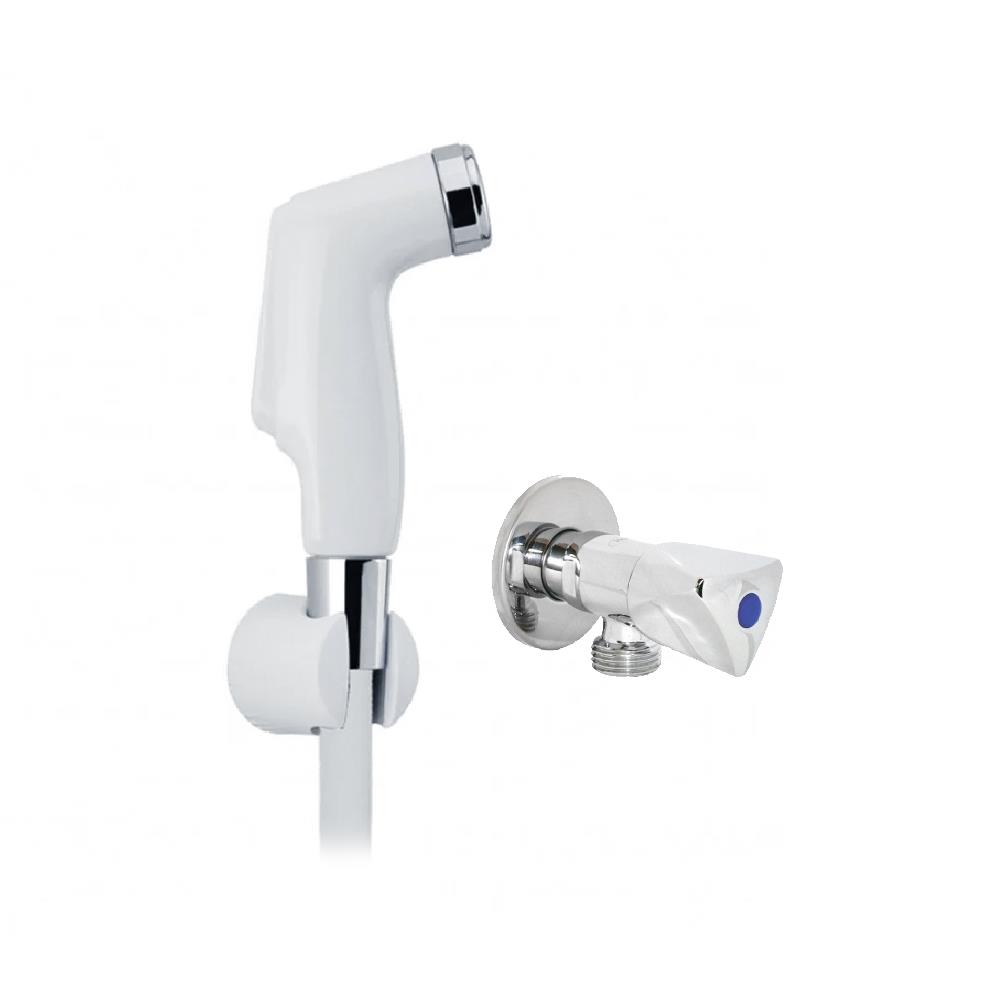 ชุดสายฉีดชำระพร้อมสต๊อปวาล์ว HANG SE-007 สีขาว