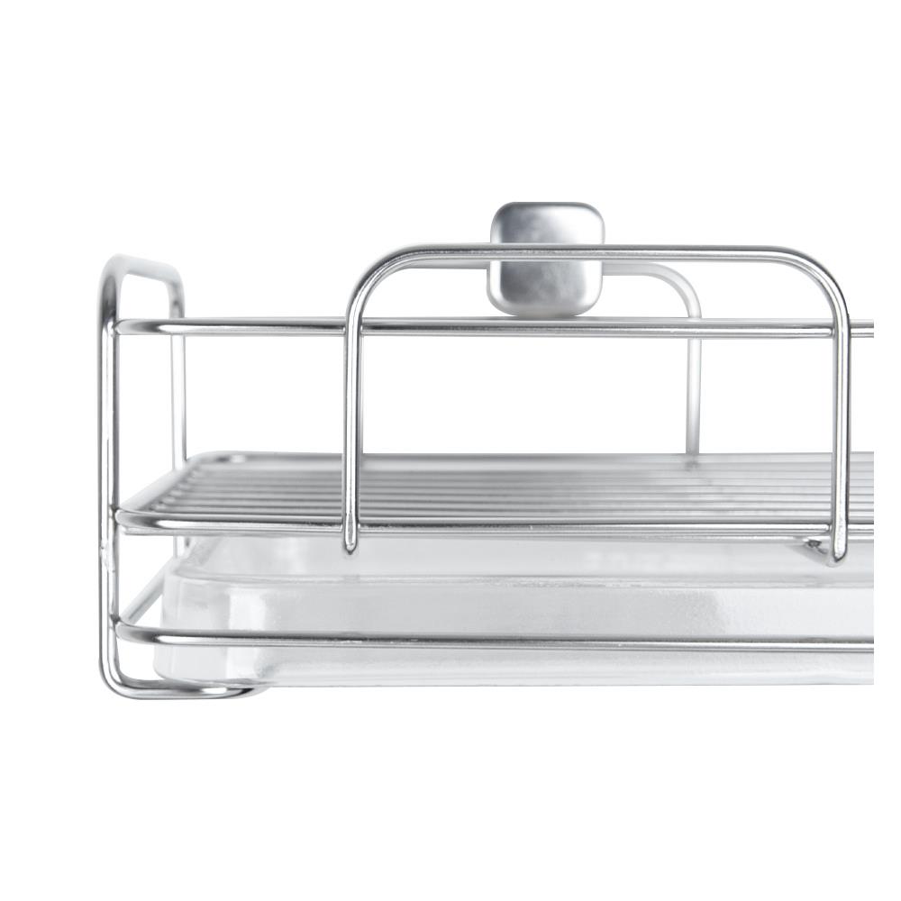 ชั้นแขวนสเตนเลสพร้อมถาด1ชั้นKECH-014