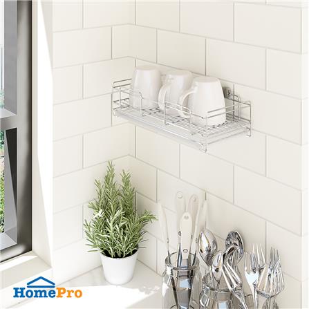 ชั้นแขวนสเตนเลสพร้อมถาด1ชั้นKECH-014_4