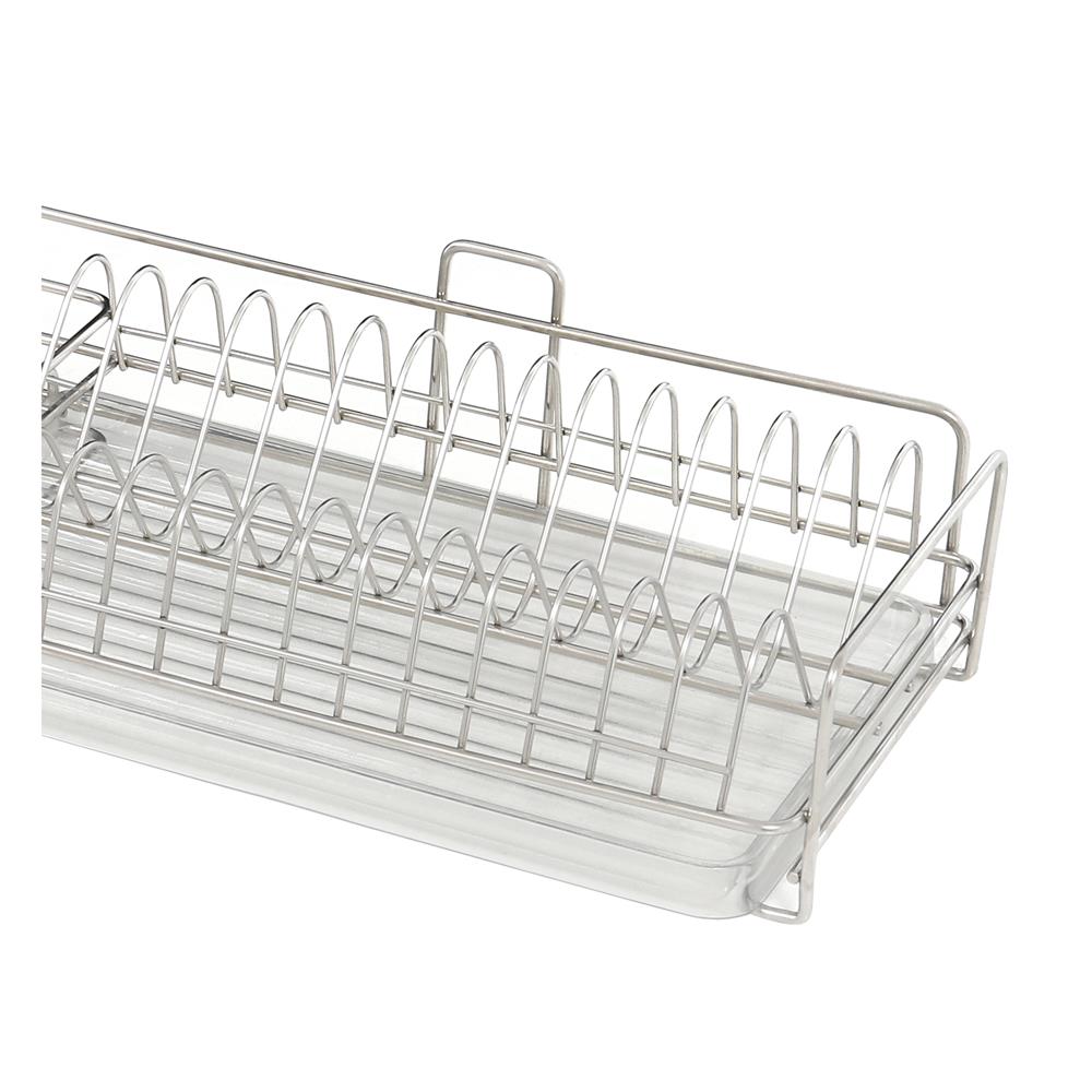 ชั้นคว่ำจานติดผนังพร้อมที่ใส่ช้อน+ถาด KECH 80 ซม.