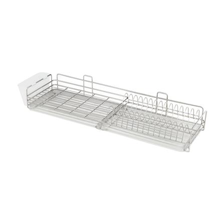 ชั้นคว่ำจานติดผนังพร้อมที่ใส่ช้อน+ถาด KECH 80 ซม._0