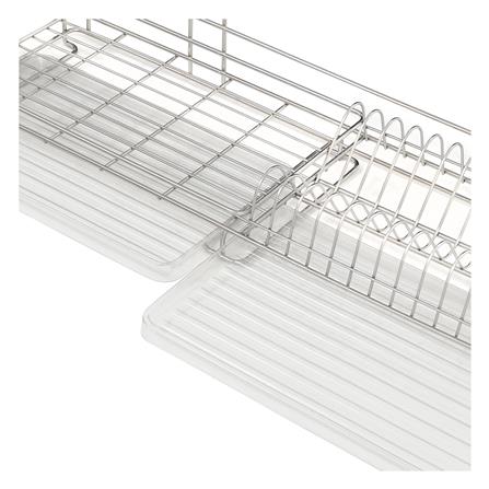 ชั้นคว่ำจานติดผนังพร้อมที่ใส่ช้อน+ถาด KECH 80 ซม._4