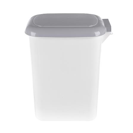 ถังขยะเหยียบเหลี่ยมรี JCJ 2145 ขนาด 15L สีขาว/เทา_3
