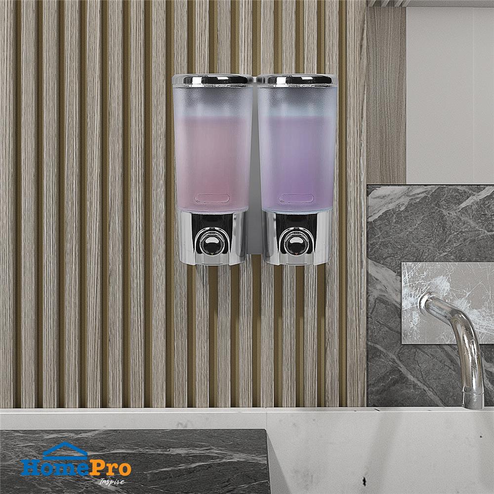 ที่กดสบู่ 2 ช่อง MOYA TG111C-2 สีใส-โครม