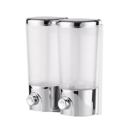 ที่กดสบู่ 2 ช่อง MOYA TG111C-2 สีใส-โครม_1