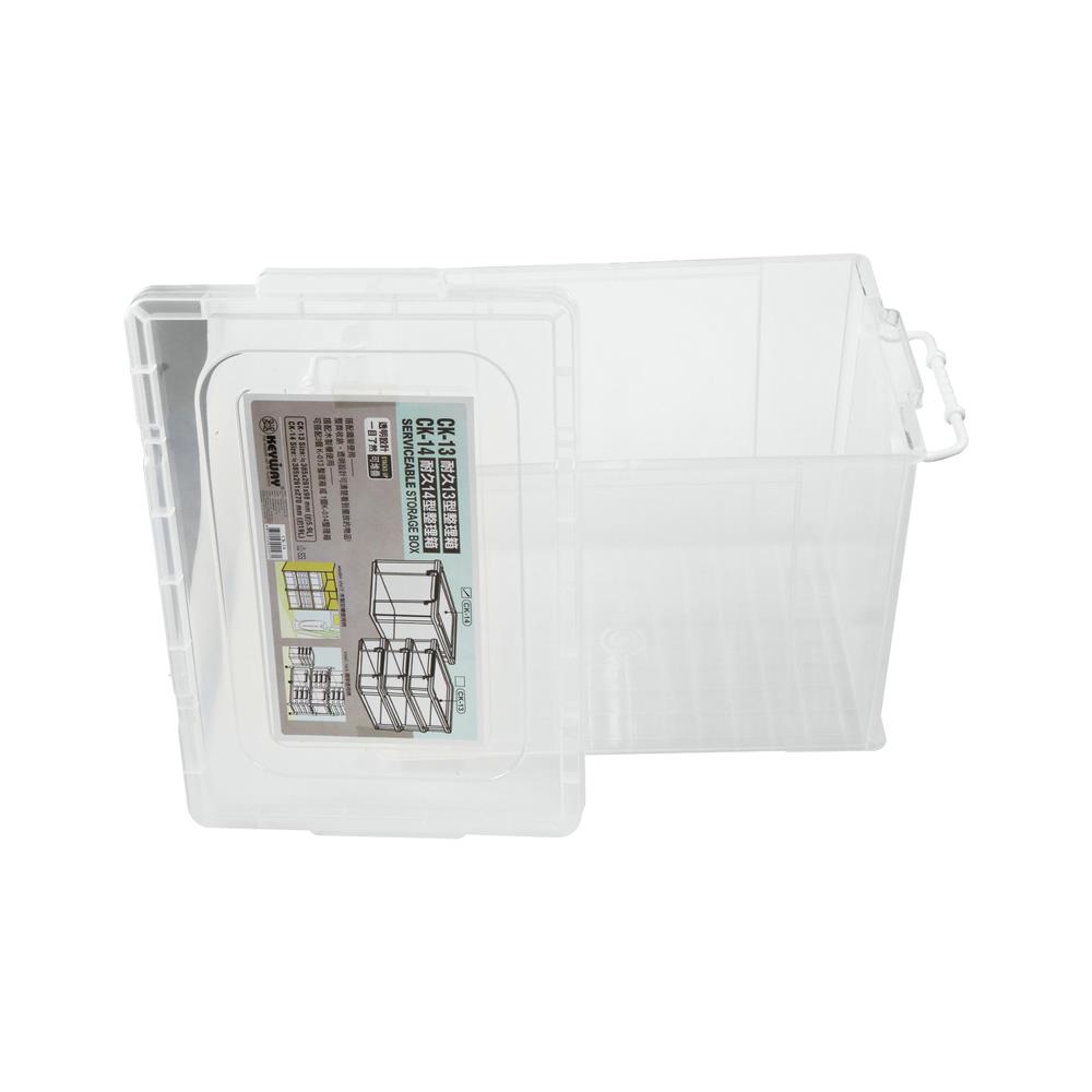 กล่องเก็บของ ฝาล็อค KEYWAY CK-14 19 ลิตร สีขาว