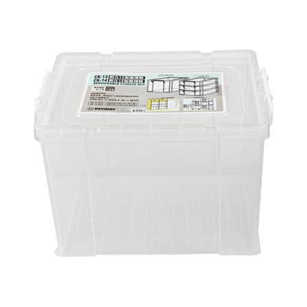 กล่องเก็บของ ฝาล็อค KEYWAY CK-14 19 ลิตร สีขาว