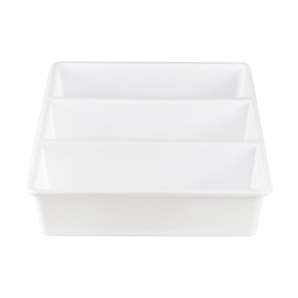 กล่องแบ่งช่อง 3 ช่อง STACKO TLR-103 29x23.8x6.3 ซม. สีขาว