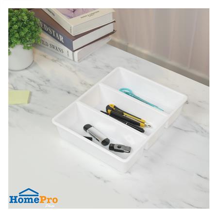 กล่องแบ่งช่อง 3 ช่อง STACKO TLR-103 29x23.8x6.3 ซม. สีขาว_5