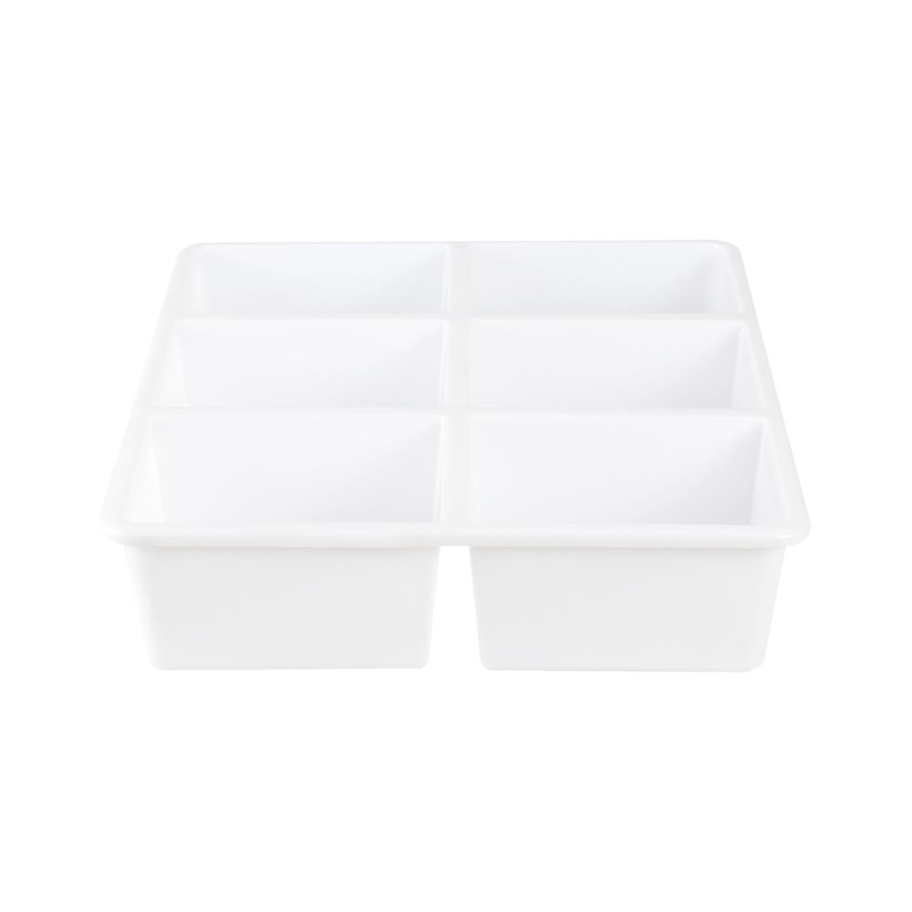 กล่องแบ่งช่อง 6 ช่อง STACKO TLR-106 29x23.8x6.3 ซม. สีขาว