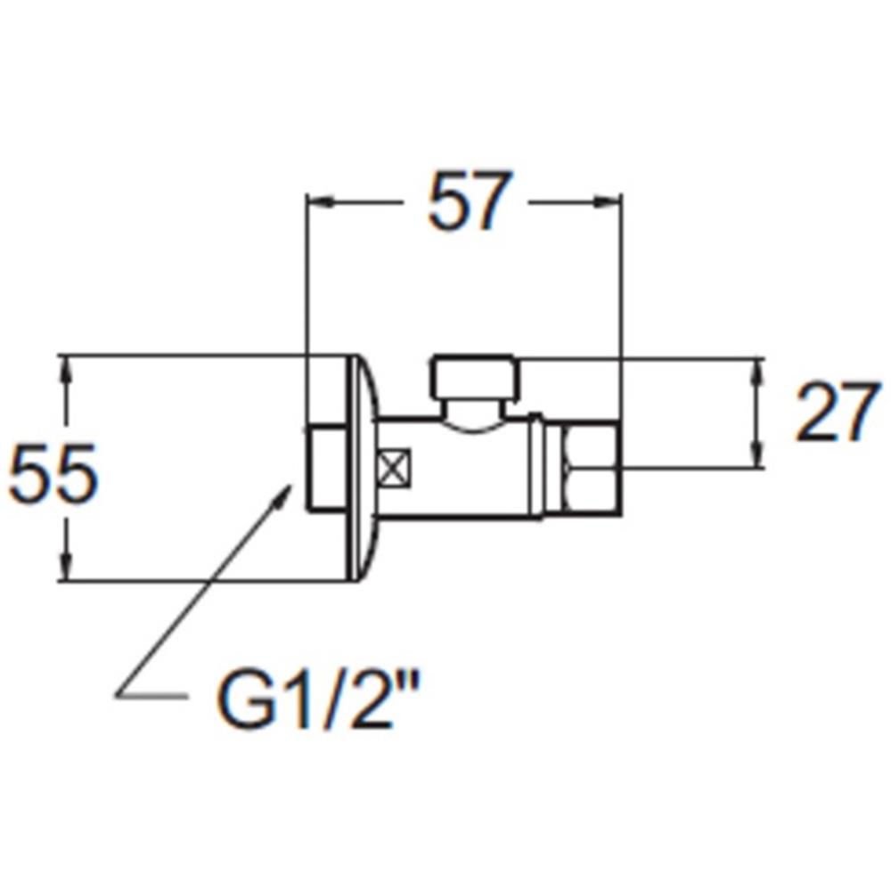 สต๊อปวาล์ว 1ทาง AMERICAN STANDARD A-4401
