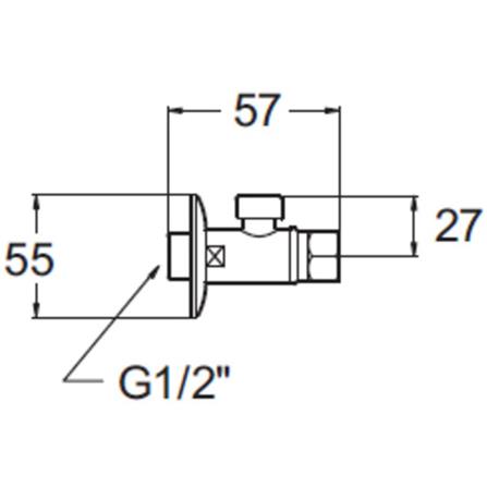 สต๊อปวาล์ว 1ทาง AMERICAN STANDARD A-4401_1