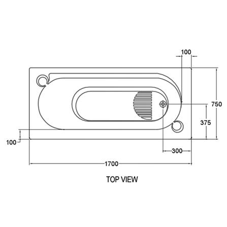 อ่างอาบน้ำ AMERICAN STANDARD TF-8151-WT 170 ซม. สีขาว_1